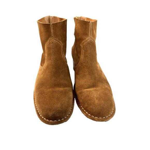 UGG Bandara Tan Suede Ankle Boot 9.5 Cowgirl Western Rodeo Boho Chic Countrycore - Picture 5 of 16